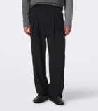 Jacquemus Losange pleated virgin wool wide-leg pants