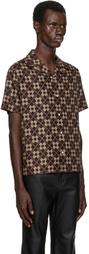 AMIRI Brown MA Quad Camp Shirt