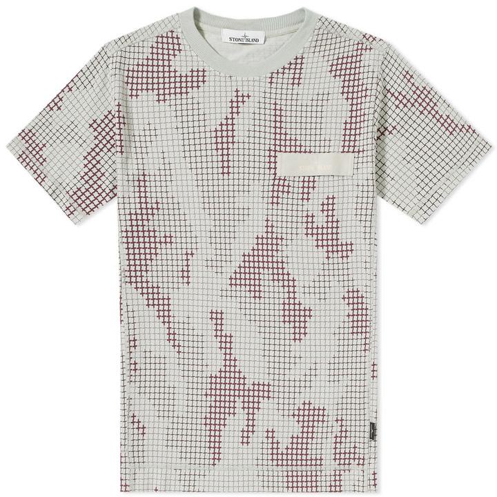 Photo: Stone Island Grid Camo Tee