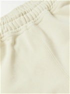Stussy - Appliquéd Cotton-Blend Jersey Sweatpants - Neutrals
