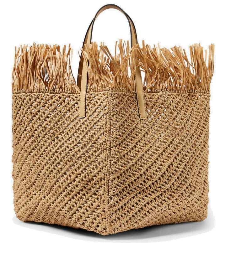 Photo: Oscar de la Renta Square Medium crochet tote bag
