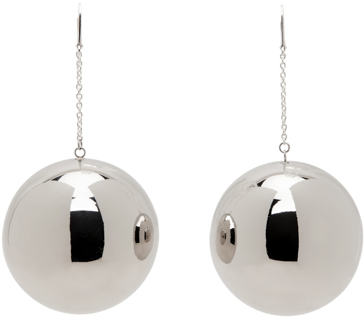 Photo: SIMONMILLER Silver Disco Drop Earrings