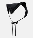 Faithfull Emilia lace-trimmed cotton scarf