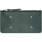 Maison Margiela Green Four Stitches Card Holder