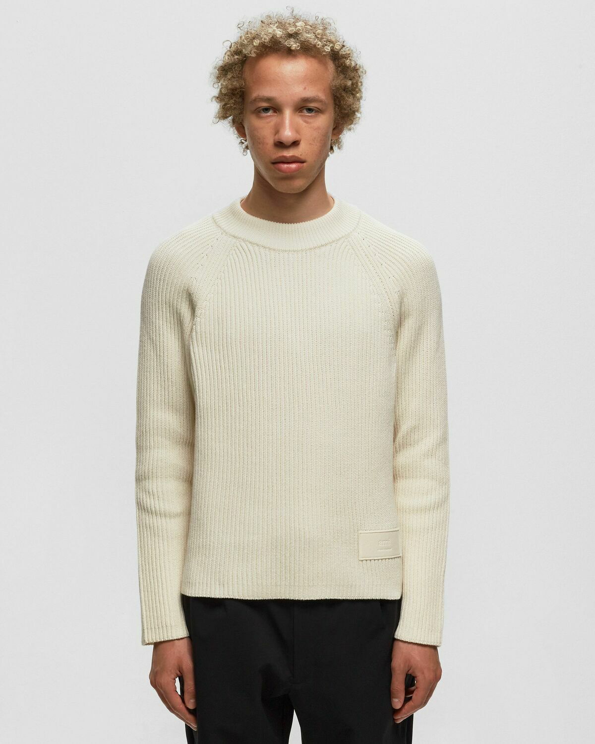 Ami Paris Ami Alexandre Mattiussi Crewneck Beige - Mens - Pullovers