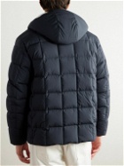 Loro Piana - Quilted Shell Down Hooded Jacket - Blue