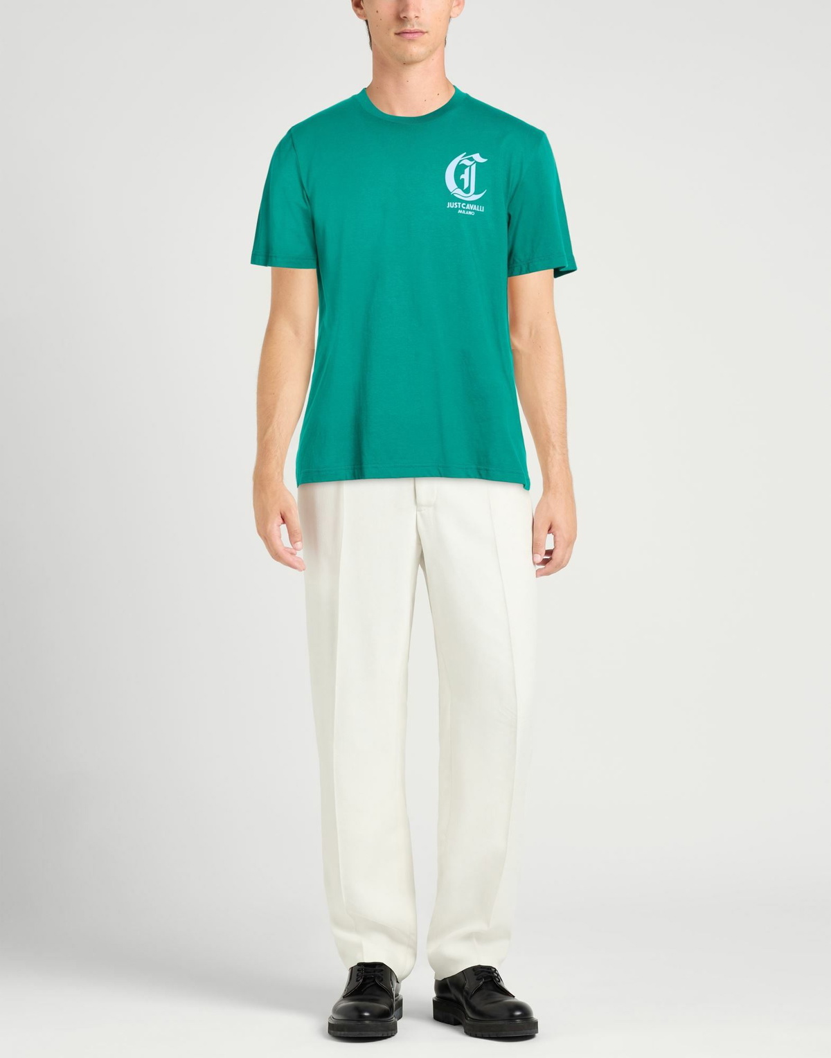 Just Cavalli Mens T-shirt in Green