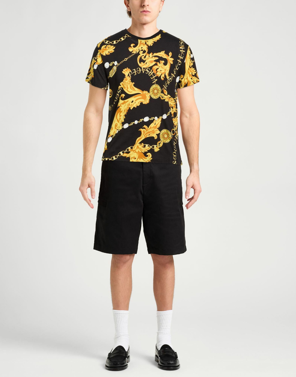 Versace Jeans Couture Mens T-shirt in Black
