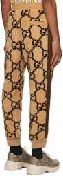 Gucci Brown Jacquard Lounge Pants