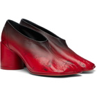 MM6 Maison Margiela Red Anatomic Block-Heel Heels