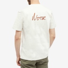 Norse Projects Men's Johannes Chain Stitch Logo T-Shirt in Ecru