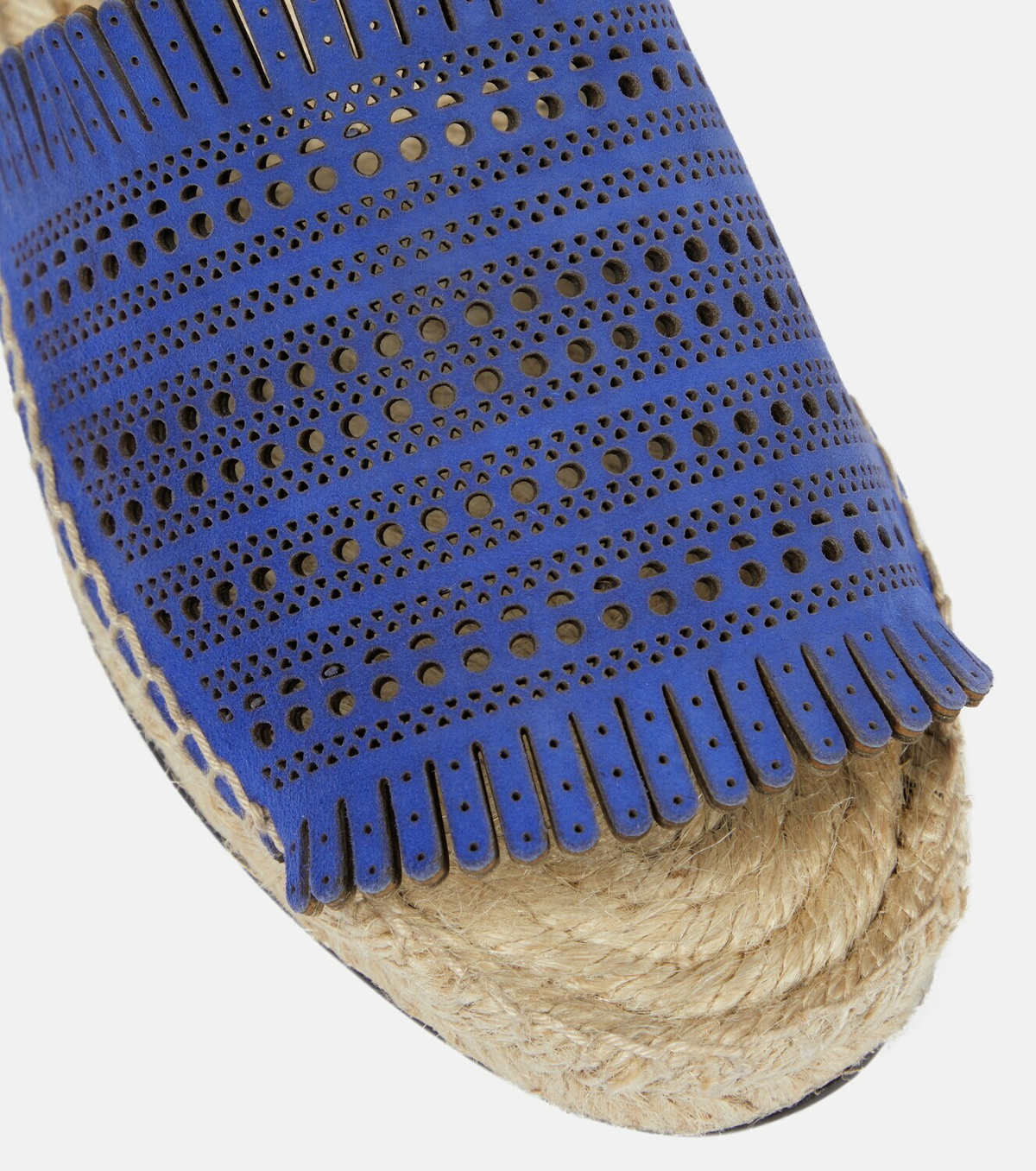 Alaïa Vienne suede espadrille flat sandals