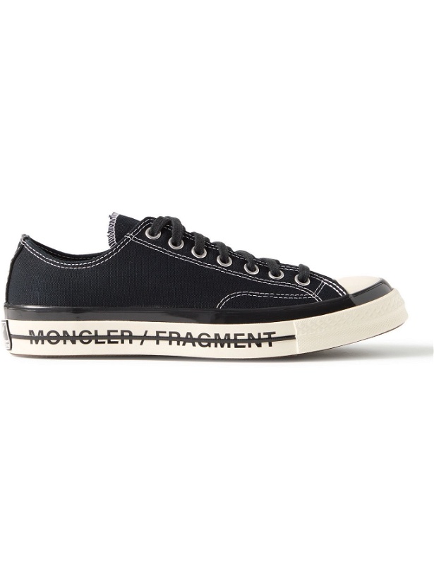 Photo: Moncler - Converse 7 Moncler Fragment Fraylor III Canvas Sneakers - Black
