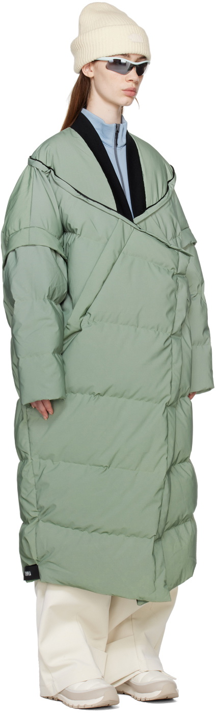Templa Green Wrap Down Coat