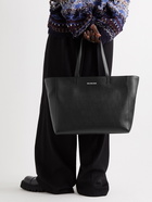 Balenciaga - Logo-Print Full-Grain Leather Tote Bag