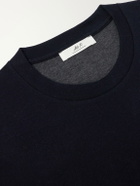 Mr P. - Cotton-Blend Double-Faced Jersey T-shirt - Blue