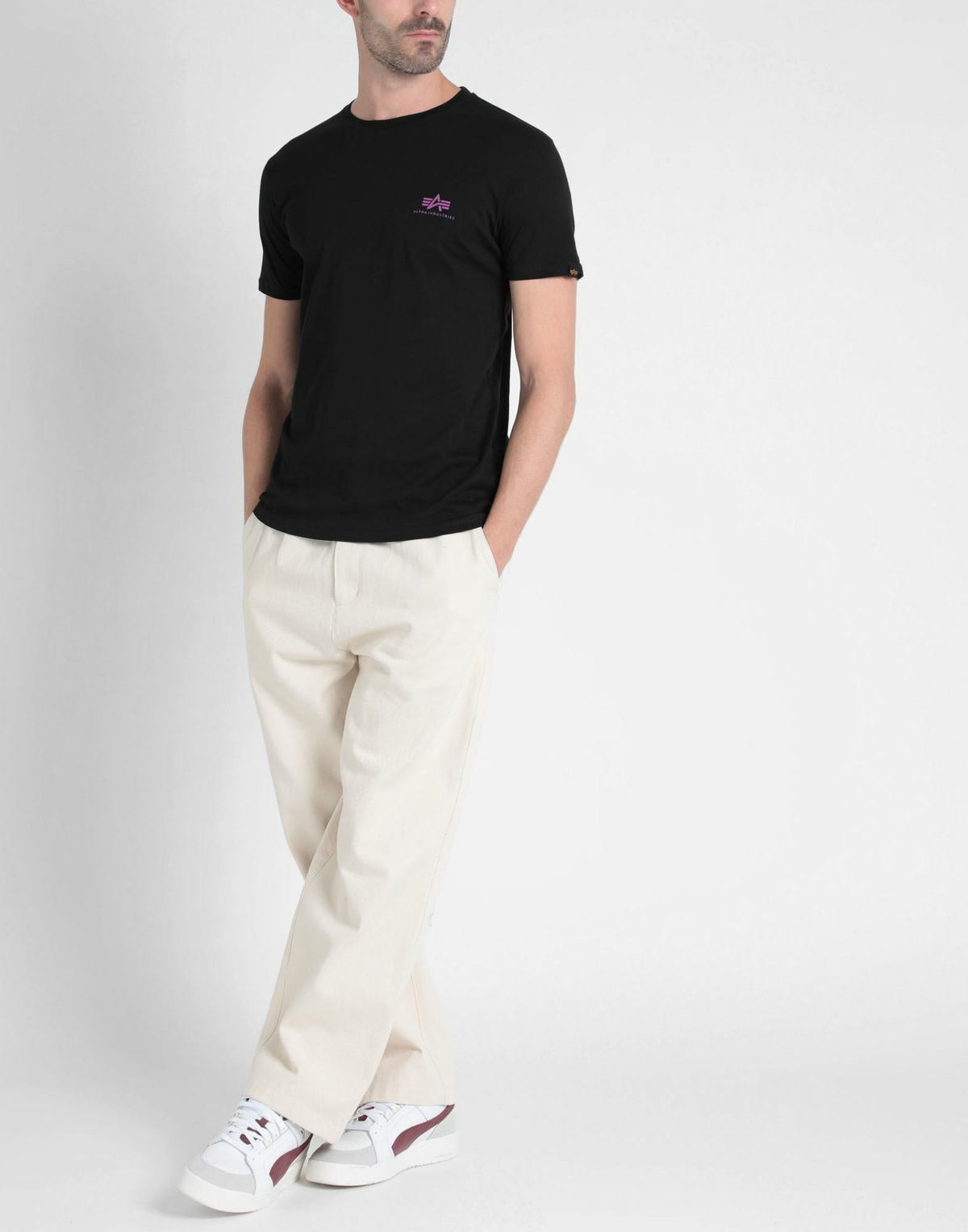 Alpha Industries Mens T-shirt in Black