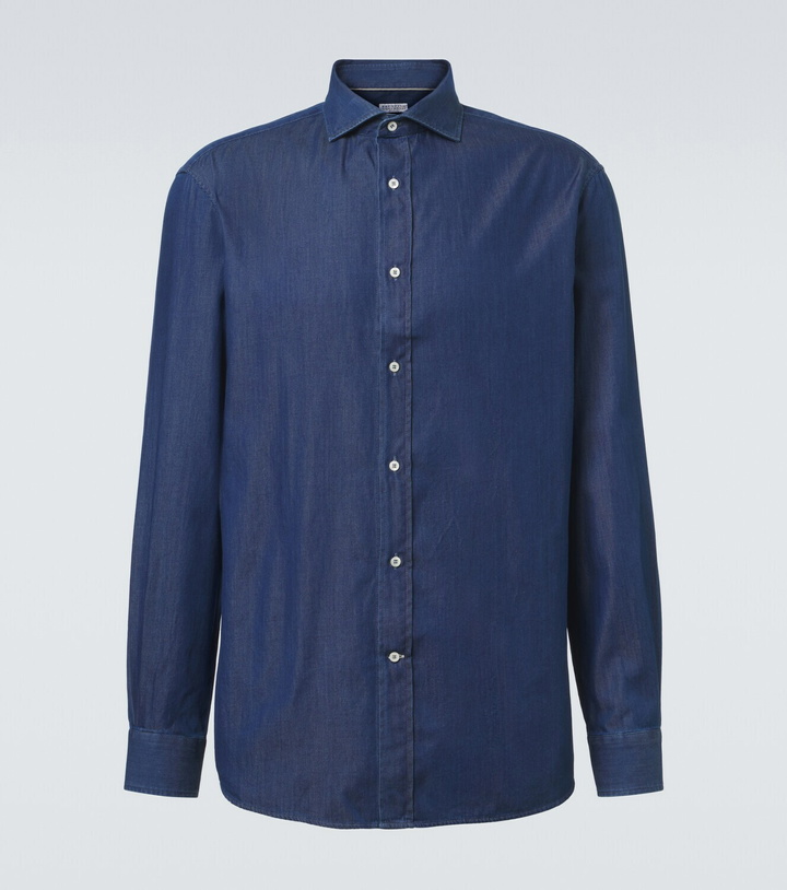 Photo: Brunello Cucinelli Denim shirt