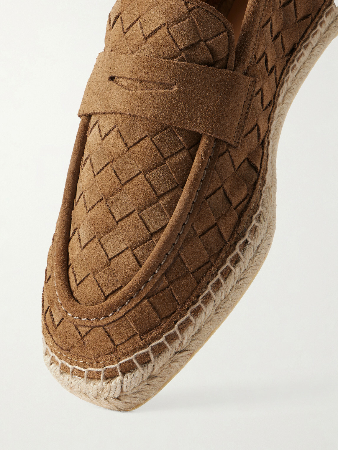 Castañer - Nilo Woven Suede Espadrilles - Brown