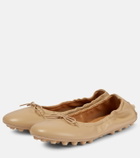Tod's - Bubble leather ballet flats