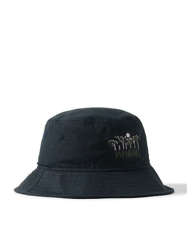Photo: MANAAKI - Logo-Embroidered Cotton-Twill Bucket Hat