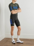 Pas Normal Studios - Mechanism Logo-Print Ripstop-Trimmed Cycling Bib Shorts - Green