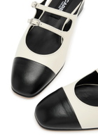 Carel Abricot 20 Leather Slingback Mary Jane Pumps