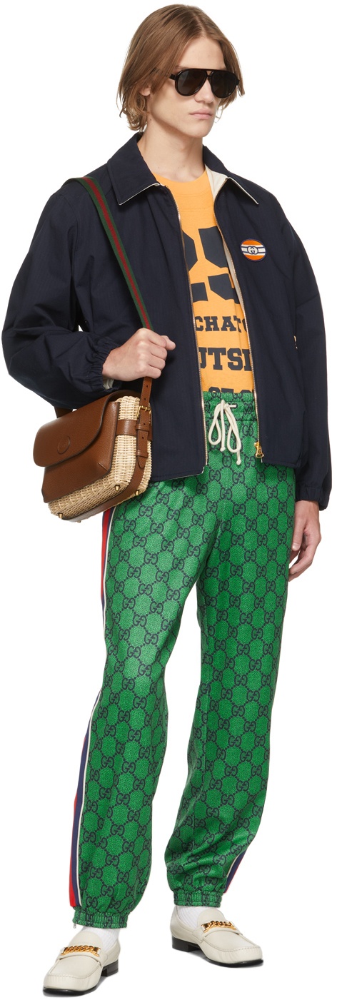 GUCCI Iridescent logo-print jersey sweatpants | Sale up to 70% off | THE  OUTNET