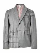 Thom Browne - Unstructured Embroidered Twill Jacket - Gray