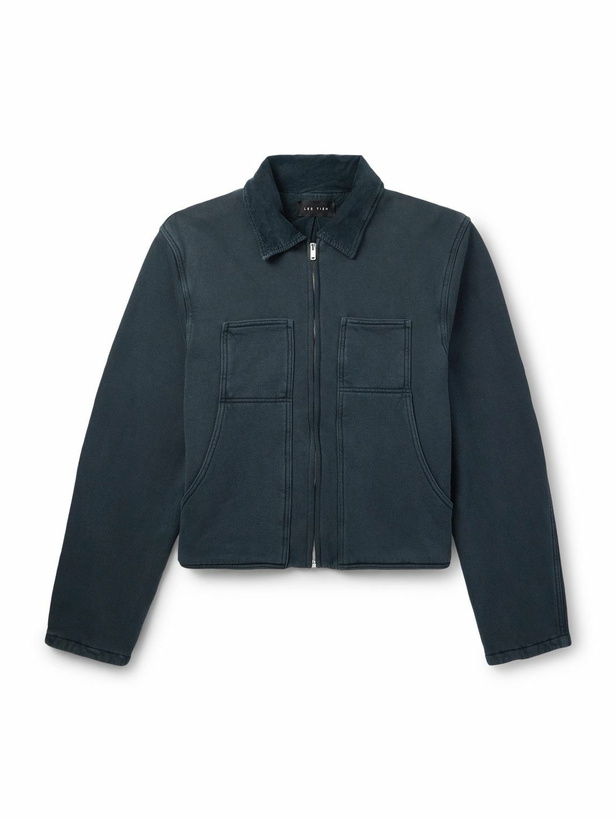 Photo: Les Tien - Cotton-Jersey Zip-Up Jacket - Black