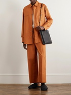 Nanushka - Faris Cropped Straight-Leg Cotton-Poplin Trousers - Orange