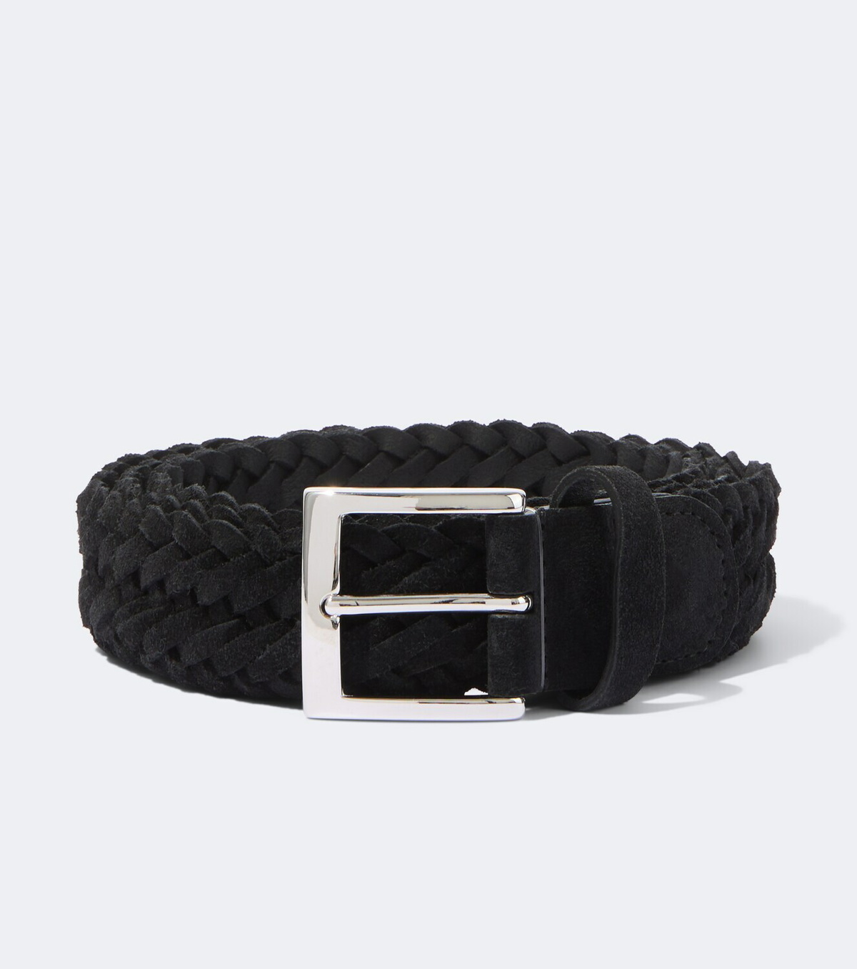 Kiton Braided suede belt