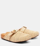 Clergerie Quinta raffia mules