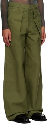 Serapis SSENSE Exclusive Green Sailor Trousers