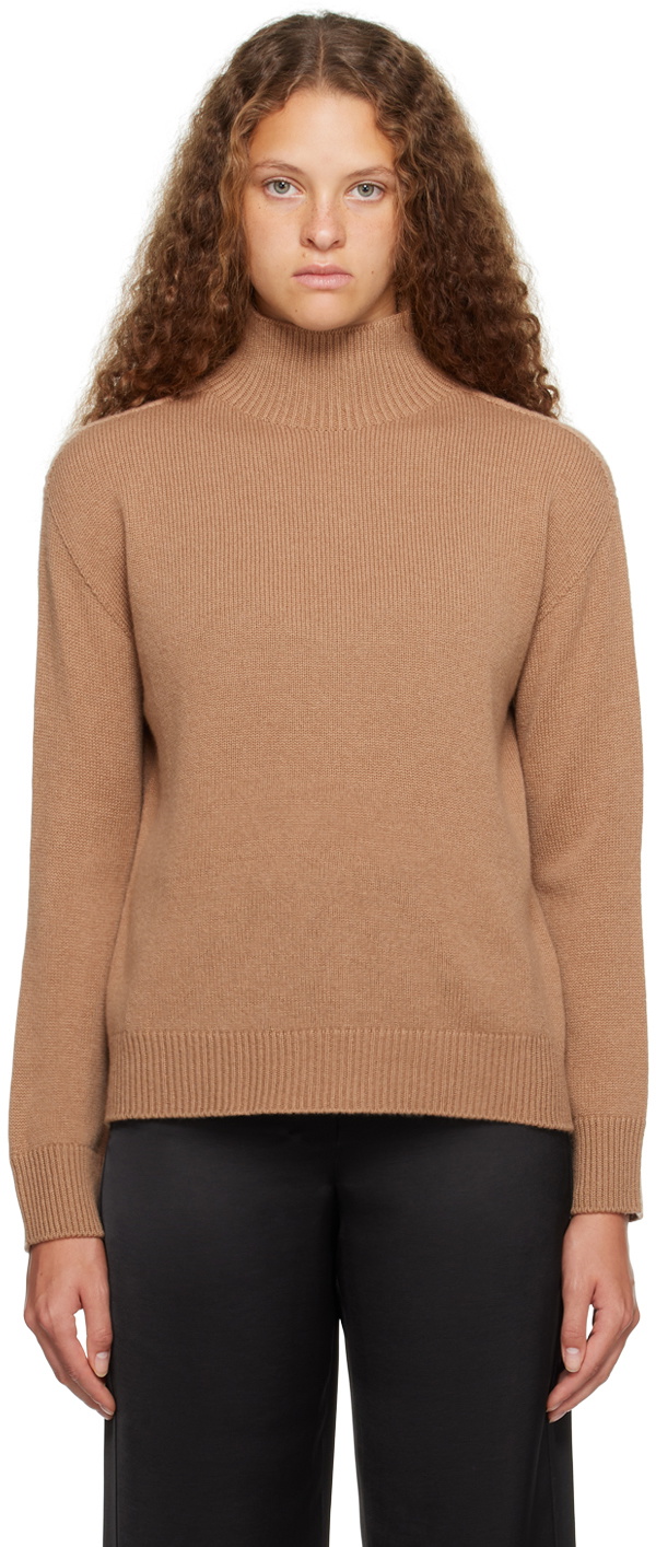 S Max Mara Brown Tahiti Turtleneck S Max Mara