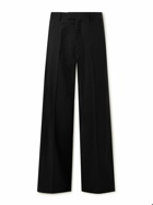 Raf Simons - Straight-Leg Pleated Wool-Blend Trousers - Black