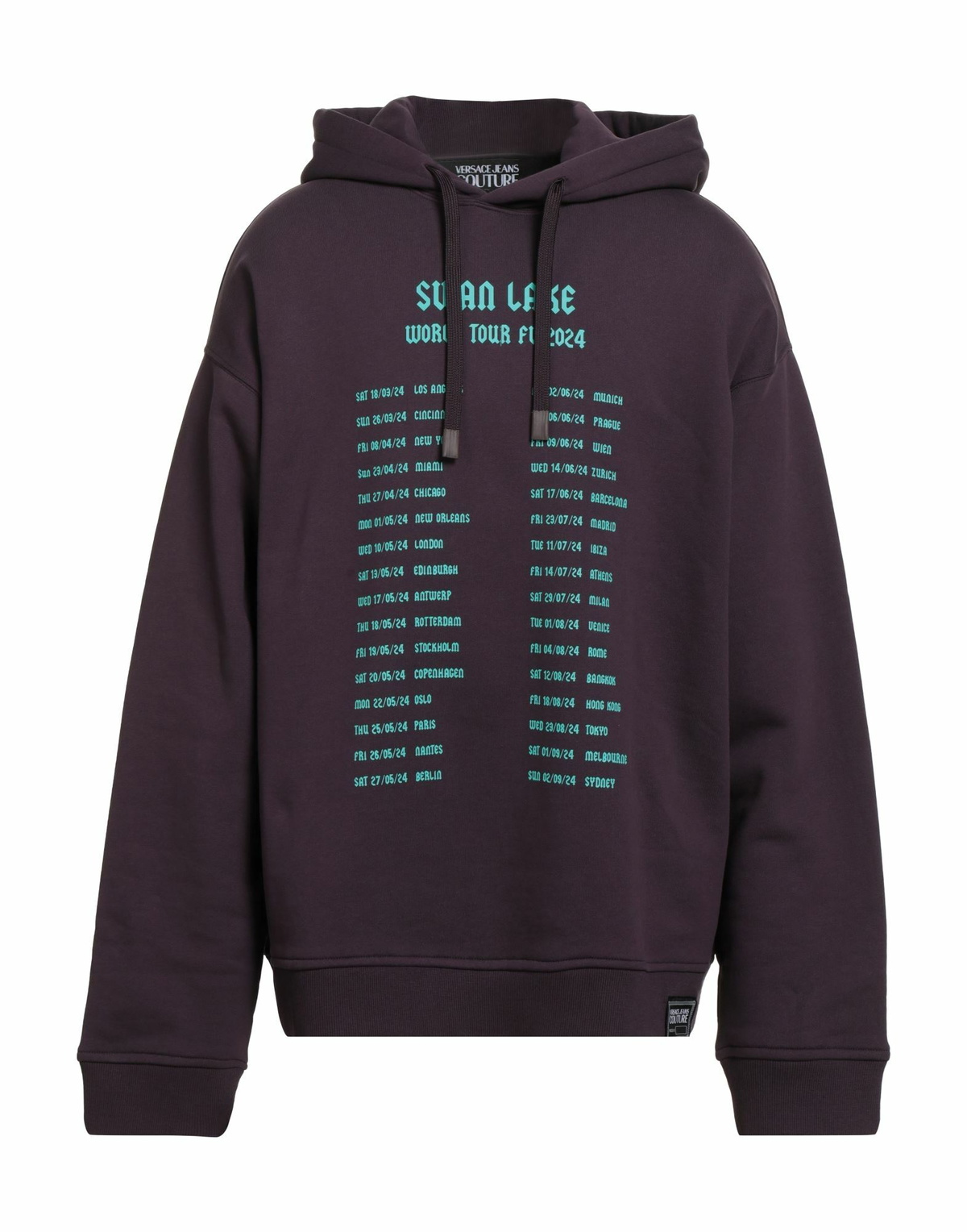 Versace Jeans Couture Mens Sweatshirt Plum