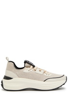 Tods Sportiva 81L Panelled Knit Sneakers Black And White