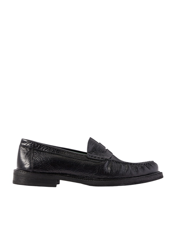 Photo: VINNY's - Yardee Tumbled Leather Loafers - Black