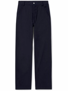 Bottega Veneta - Straight-Leg Cotton-Twill Trousers - Blue