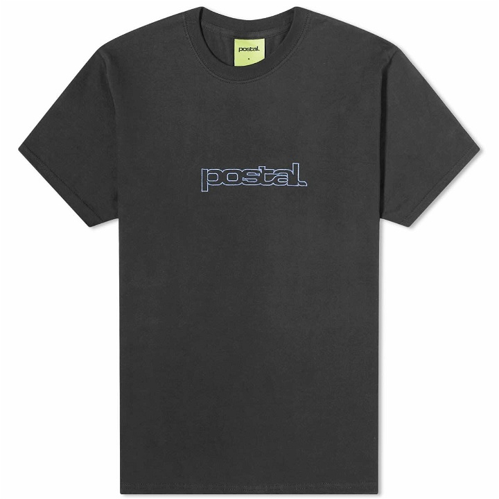 Photo: POSTAL Men's Outline Logo T-Shirt in Black