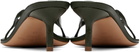 Acne Studios Khaki Kitten Heeled Sandals