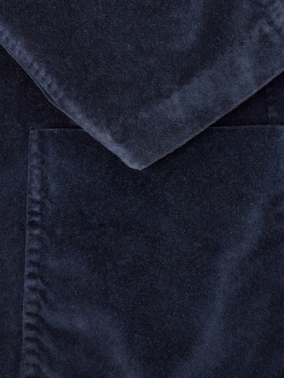 Massimo Alba - Gstaad panelled Cotton-Velvet Jacket - Blue