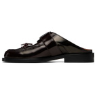Marni Burgundy Bambi Buckle Slip-on Loafers