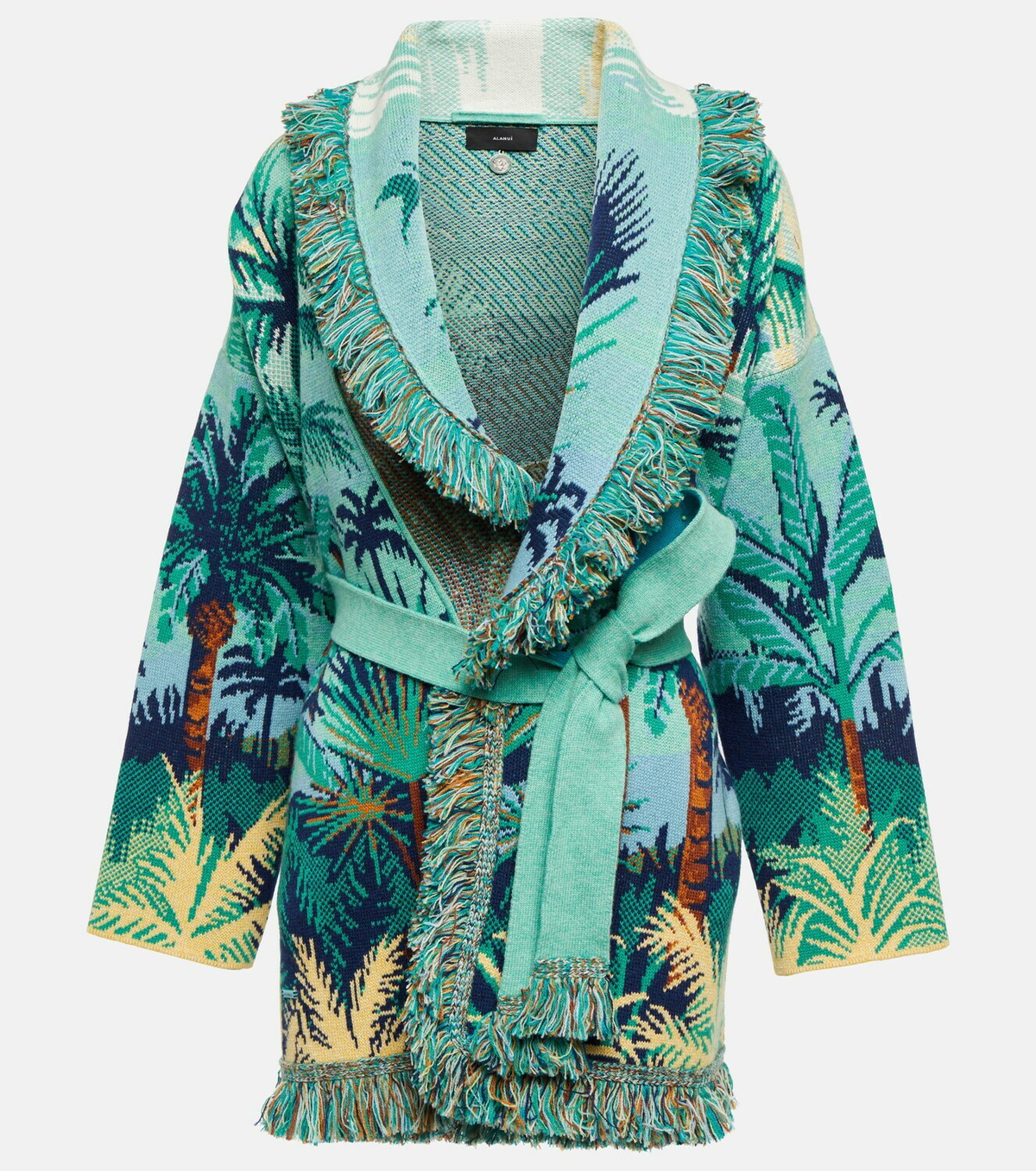 Alanui - Natural Sanctuary cashmere jacquard cardigan