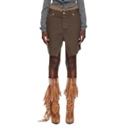August Barron Brown Display Denim Skirt