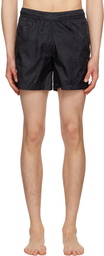 Moncler Black Drawstring Swim Shorts