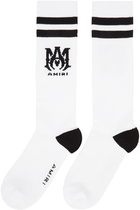 AMIRI White MA Athletic Socks