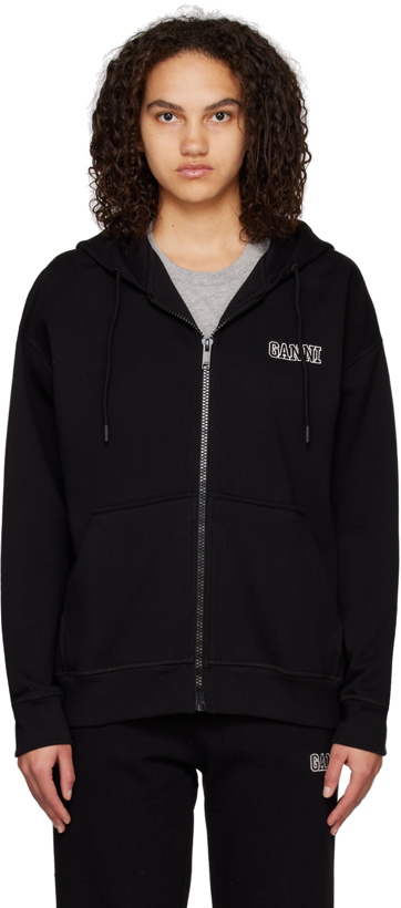 Photo: GANNI Black Oversized Hoodie