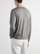 TOTEME - Merino Wool and Silk-Blend Sweater - Gray